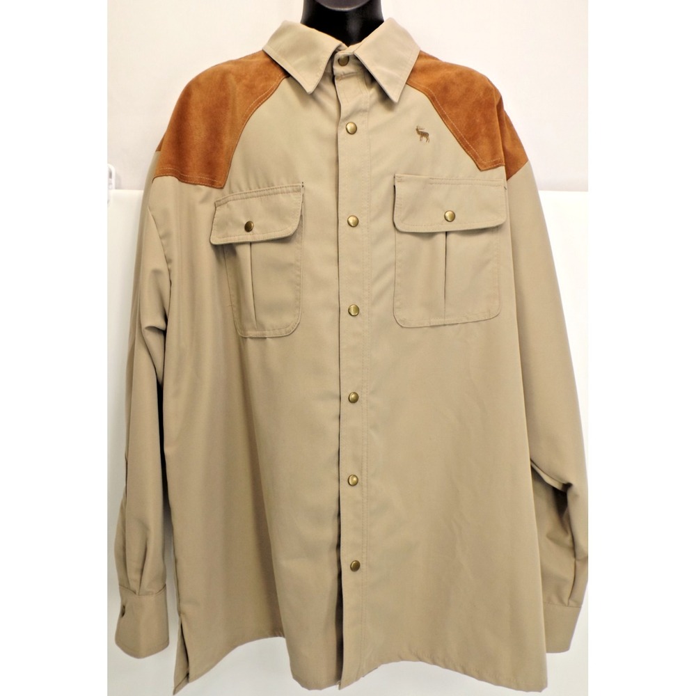 Gary Nesse Outdoor World Field Shacket long sleeve Micro Suede Shirt - XL